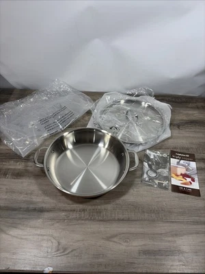 NEW Calphalon Tri-Clad Copper Stainless Steel 12” Fry Sauté Pan 1382-12” - Image 1 of 4