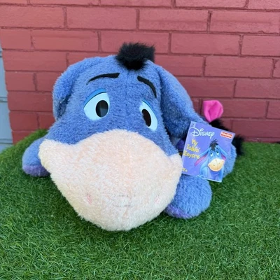 全新带标签 Disney Fisher Price My Talkin Eeyore 大号 24 英寸毛绒动物玩具 — 第 1/4 张图片