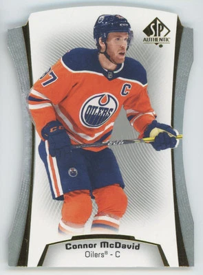 2021-22 Upper Deck sp SP Authentic Die Cuts Connor McDavid Edmonton Oilers #DC-1 - Image 1 of 2