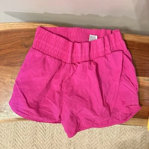 All in Motion Women's Small High-Rise Crinkle Shorts 2.5" Inseam Hot Pink - Picture 1 of 7