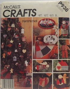 McCall's 938 Christmas Ornaments & dolls pattern, Marti Michell, uncut - Picture 1 of 5
