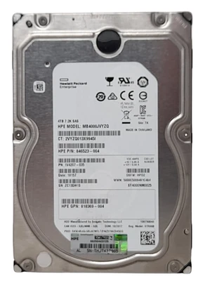 HPE MB4000JVYZQ 846523-004 7.2K 4TB 3.5" SAS Hard Drive 100% Health - Image 1 of 2