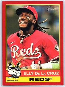Topps Heritage #263 2025 Elly De La Cruz rojo - Imagen 1 de 2