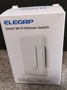 ELEGRP DTR30 Smart WI-FI Single Pole 3 Way Dimmer Switch Black - Picture 1 of 2
