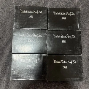 1981 US Proof Sets LOT OF 6 Sets - Bild 1 von 5