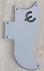 Pickguard de guitare style Pick Gibson SG 61 avec plaque à gratter en métal « e », 5 plis blanc