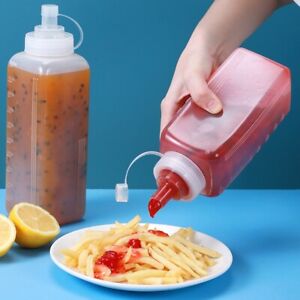 Large Volume Squeeze Sauce Bottle Squirt Bottle High Quality New Food Dispenser