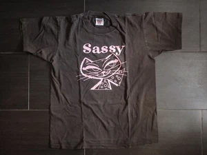 sassy magazine t shirt xl worn original late 80's early 90's - Picture 1 of 5