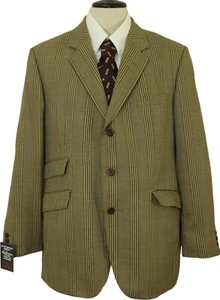 VINTAGE TWEED DAKS LONDON MENS 42R BROWN MIX LIGHTWEIGHT TWEED JACKET - Picture 1 of 11