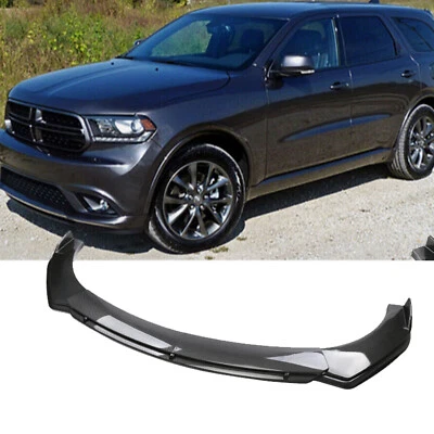 For Dodge Durango 2011-2023 Carbon Fiber Look Front Bumper Lip Splitter Body Kit - Image 1 of 4