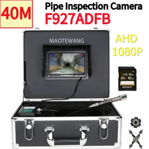 7" LCD Sewer Drain Pipe Inspection Video Camera 16GB SD DVR Industrial Endoscope - Picture 1 of 13