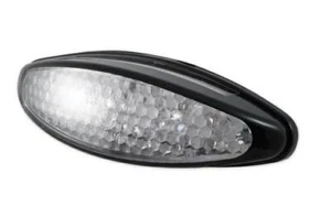 Fanale Faro Posteriore Moto Universale Omologato Luce Stop Targa Led Nero - Picture 1 of 1
