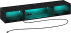 Tv Stand With Power Outlet, Floating Tv Stand With Rgb Lights, 47.2" Wall Mounte