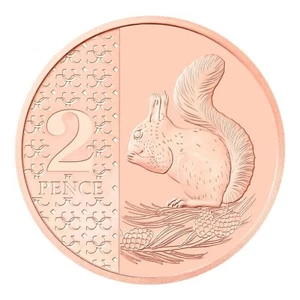 RARE NIFC 2024 KING CHARLES III UNC RED SQUIRREL 2p COIN. - Picture 1 of 10