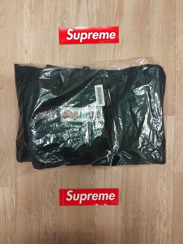 Felpa con cappuccio Supreme Bling Box logo blu medio nuova