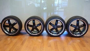 MHT 22 inch rims and tires - Picture 1 of 6