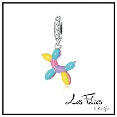Charm Cane Palloncino in argento 925 - Les Folies  - Immagine 1 di 4