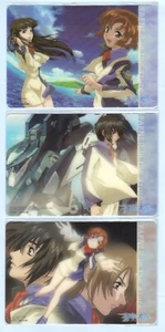 3 pcs plastic postcard Soukyuu no Fafner in the Azure anime Maya Kazuki Soushi - Picture 1 of 2