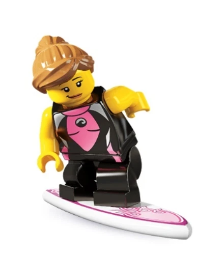 Lego Surfer Girl minifigura 8804 série 4 nova lacrada - Imagem 1 de 1