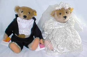 ❤1984 STEIFF MARGARET FUERTE NOVIA Y NOVIO EDICIÓN LIMITADA ID's Growler 14" 0155/36-37 #2❤ - Imagen 1 de 12