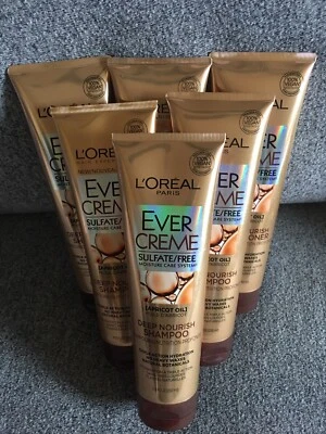 6 * L’Oréal  Ever Creme Apricot Oil Deep Nourish 5 Shampoo & 1 Conditioner  8.5 - Image 1 of 4