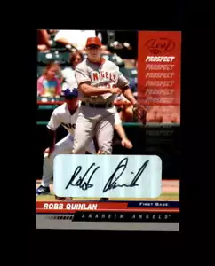 Robb Quinlan 2005 Leaf Autographs Red Autograph Angels - Picture 1 of 2