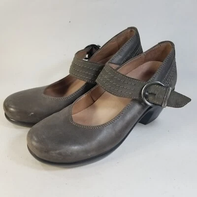 Women's 8 8.5 39 Sanita Icon Commuter Leather Mary Jane Shoes Heels - Image 1 of 4