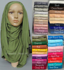 Premium Cotton Jersey Hijab Scarf Shawl Wrap Islam Muslim Medium 180X65cm