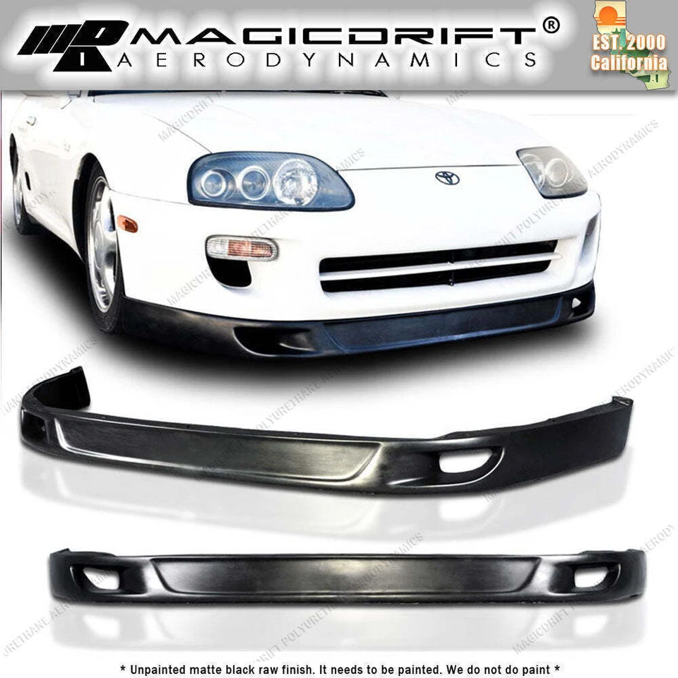 For 93-98 Toyota Supra MK4 TRD V2 Style TRD2 Front Bumper Body Lip Kit Urethane Foto 1 de 4