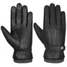 Men's Genuine Goatskin Leather Police-Style Driving Gloves – Unlined, Black, Super Soft 10 thumbnail image