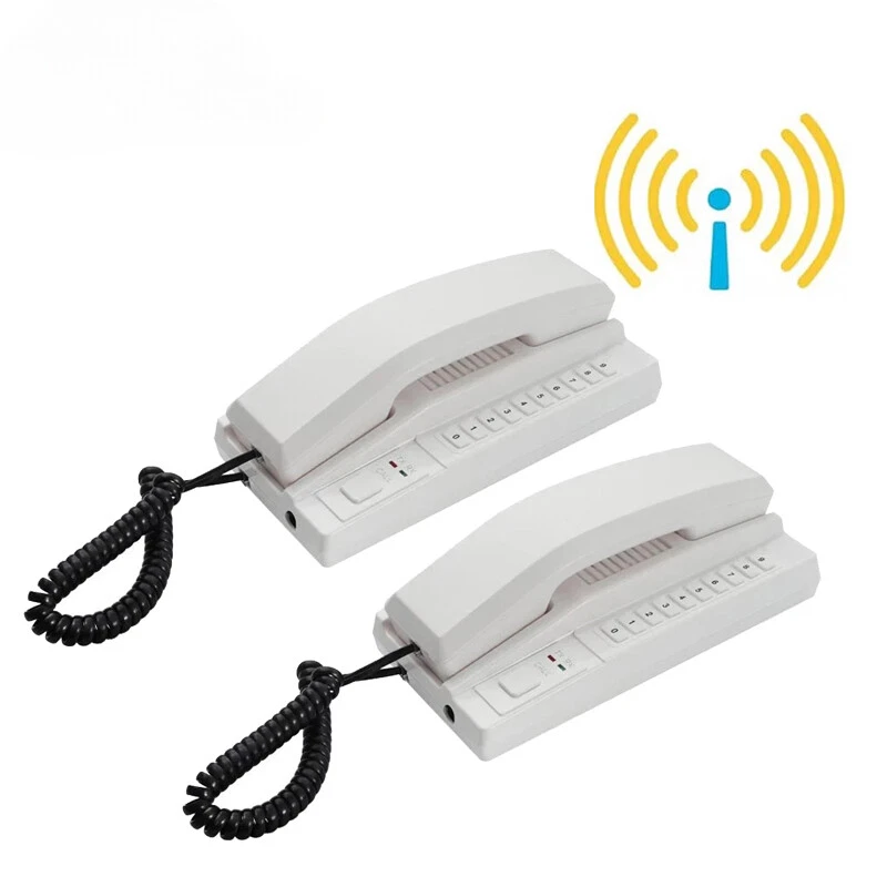 Wireless Audio Intercom System Two Way Telephone Expandable Handsets Interphone - Image 1 of 4