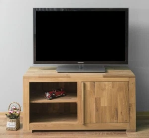 TV-Schrank Eiche 120 cm breit mit 1 Tür - Landhaus Fernsehschrank - Bild 1 von 10