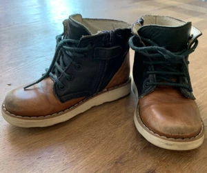 Jacadi Paris Boots Leather Kids Size 4.5 (Euro 24) - Picture 1 of 5