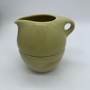 russel wright iroquois Avocado Cream/sugar Stack Set - Picture 1 of 3