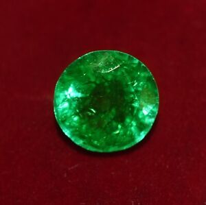 12.25 Ct GGL Certified  Natural Green Emerald, Round Shape Gemstone