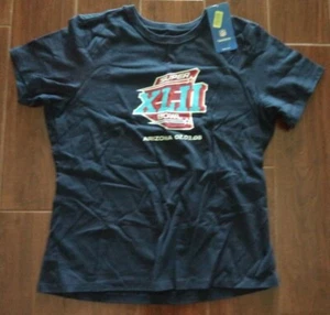 Super Bowl XLII Giants Patriots Short Sleeve T-Shirt Womens XL Arizona 02/03/08 - Picture 1 of 3