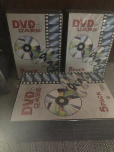 DVD Empty Storage Cases Boxes Black x 15 - New - Photo 1/2