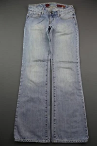 Pantalones de mezclilla vintage para mujer Express X2 2007 W10 corte bota ligera talla 0 (29x31) - Imagen 1 de 11