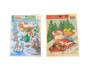 Vintage Frame-Tray Puzzle Golden Books Santa’s Merry Ride, Rudolph Brand New - Picture 1 of 10