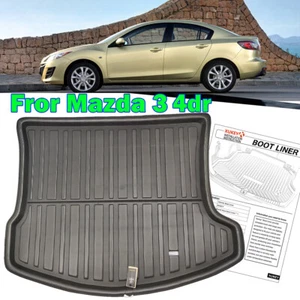 For Mazda3 Mazda 3 4dr 2010-2013 Caogo Liner Boot Tray Rear Trunk Floor Mat Tray - Picture 1 of 7