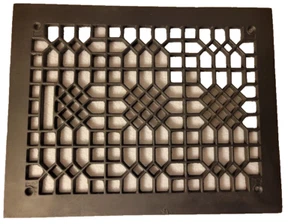 Antique Floor Grate Cast Iron Heating Grate 11 by 14 Grate Victorian Look Grate - Picture 1 of 6