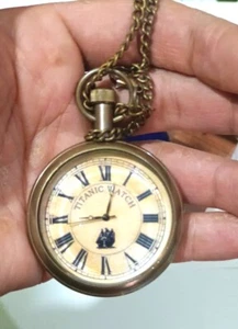 Reloj Bolsillo Latón Atemporal - 2" Premium Antiguo Estilo Elgin Coleccionable Atemporal - Imagen 1 de 8
