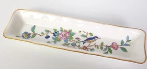 VINTAGE Aynsley Pembroke Tray Fine Bone China Gold Gilt Edge L21.5cm Vgc - Picture 1 of 12