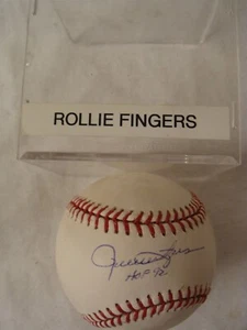 Original Signed Rollie Fingers HOF 92 Rawlings Baseball - Picture 1 of 3