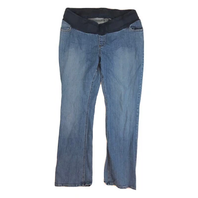 Motherhood Maternity Jeans Medium Wash Blue Bootcut Denim Large. - Image 1 of 4