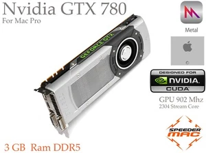  EVGA Classified GTX 780 3GB DDR5 Apple Mac Pro, Bootscreen Monterey Metal - Photo 1/12
