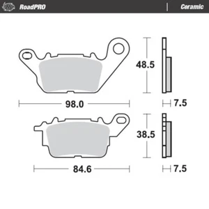 MotoMaster Front Brake Pads for Yamaha GPD125A NMAX 2015 RoadPRO Ceramic  - Picture 1 of 1