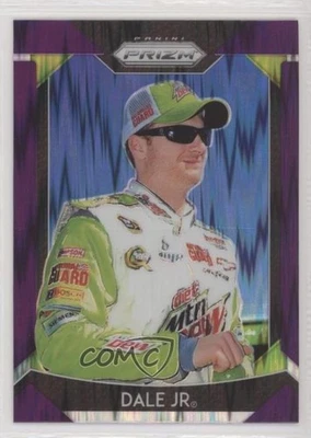 2019 Panini Prizm Variation Purple Flash Dale Earnhardt Jr (Dale Jr) #41 HOF - Image 1 of 2