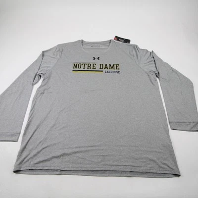 Notre Dame борьбы ирландский под Armour HeatGear длинным рукавом рубашка мужская новый - Изображение 1 из 4