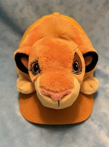 🌟Disney Parks König der Löwen Simba Jugend Größe 6-14 Kappe Mütze gelb Plüsch Druckknopflasche - Bild 1 von 14